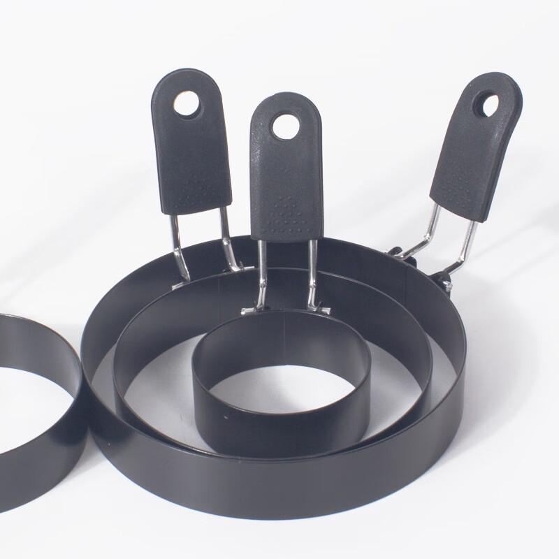 Круглые формы для яиц с антипригарным покрытием и ручками (3-Pack)