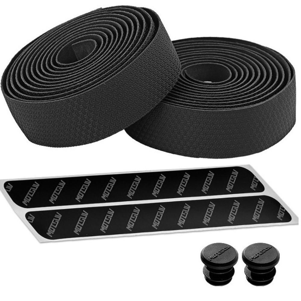 Shockproof Bike Bar Tape with End Plugs Bicycle Handlebar Tape Road Bike Handlebar Tape Fixie