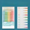 9Pcs/set Morandi Color Gel Pen 0.5mm Colorful Ink Writing Pens for Girl Journal Plan Book Scrapbook Outline Drawing Highlighters