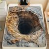1 шт. Фланелевое одеяло с 3D-визуальным эффектом, Высокое качество, Комфортное для всех сезонов, Декор для дома, Тепло и Уют