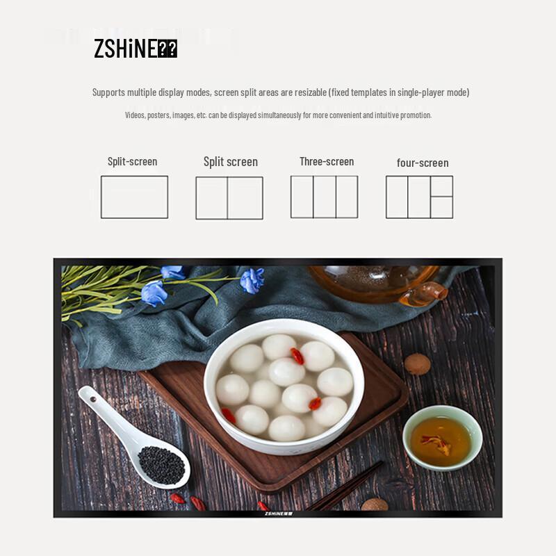 Zexian Wall-mounted Digital Signage Display CN plug (adapter included)