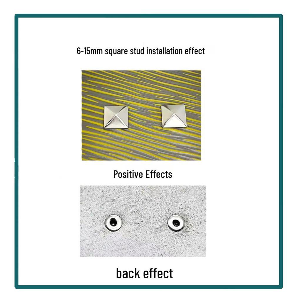 Four-Sided Pyramid Motorcycle Rivet Mold with Square Studs