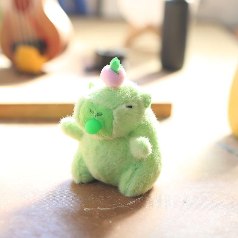 Cute Bubbles Will Make You Call Kapibala Pendant Plush Toys Doll Bag Hanging Keychain