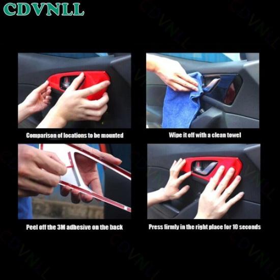 Exterior Side Door Handle Strip Trim For Hyundai Elantra - Bright Blue