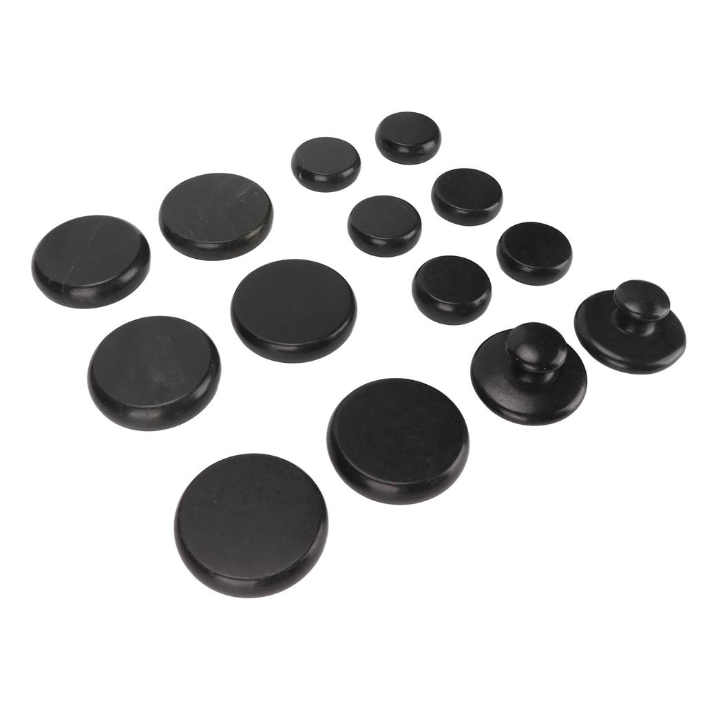 14pcs Massage Stone Set Home Beauty Salon Basalt Muscle Relax Therapy Spa Hot Stone for Men Women