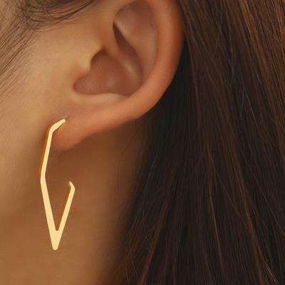 Серьги из нержавеющей стали Геометричный Неправильный Дизайн Личности Корейская Мода Серьги-гвоздики для Женщин Циркон Банкетные Подарки Новые