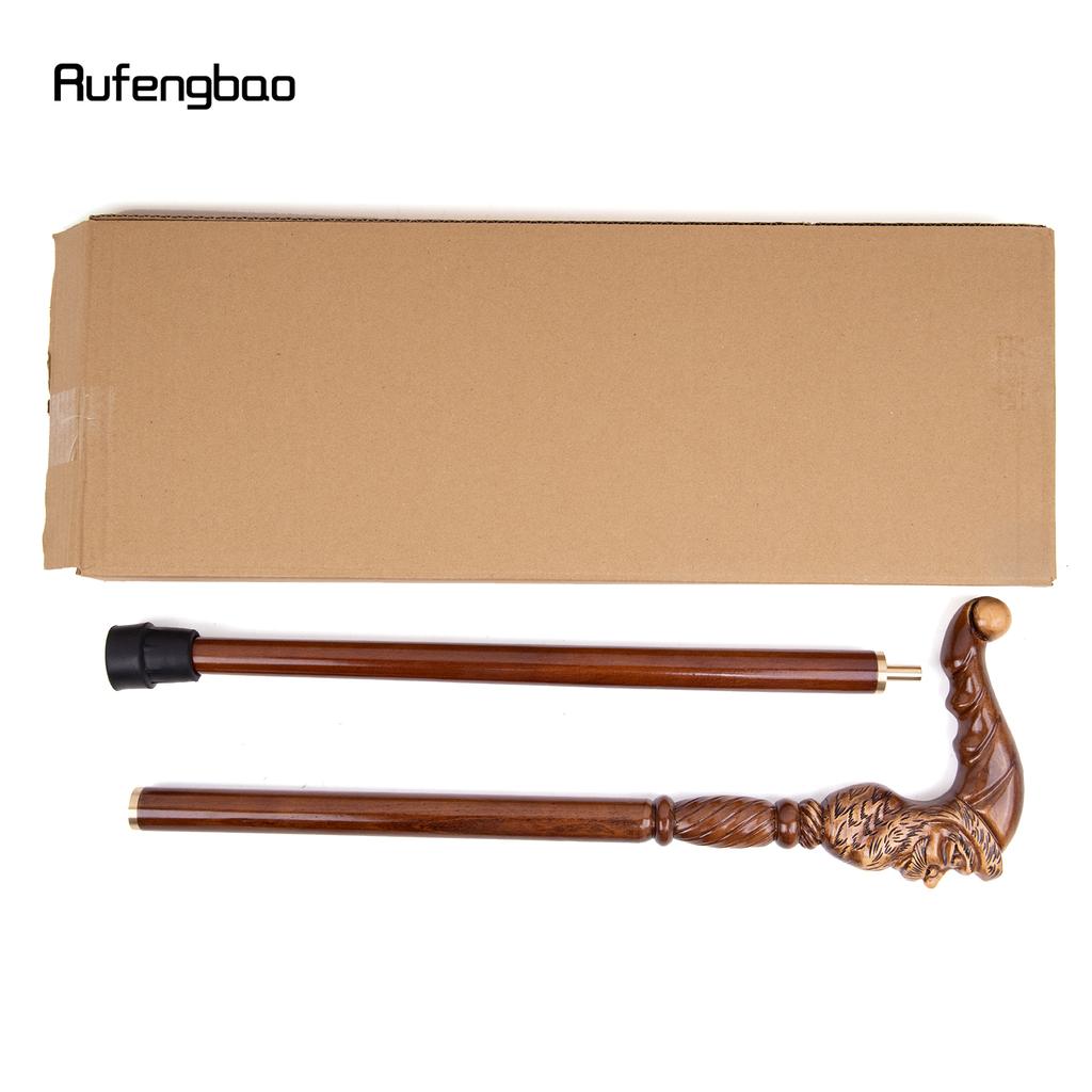 Санта-Клаус коричневая деревянная модная трость, декоративная деревянная трость для косплея, вечерние, Хэллоуин, булава, палочка, 96 см