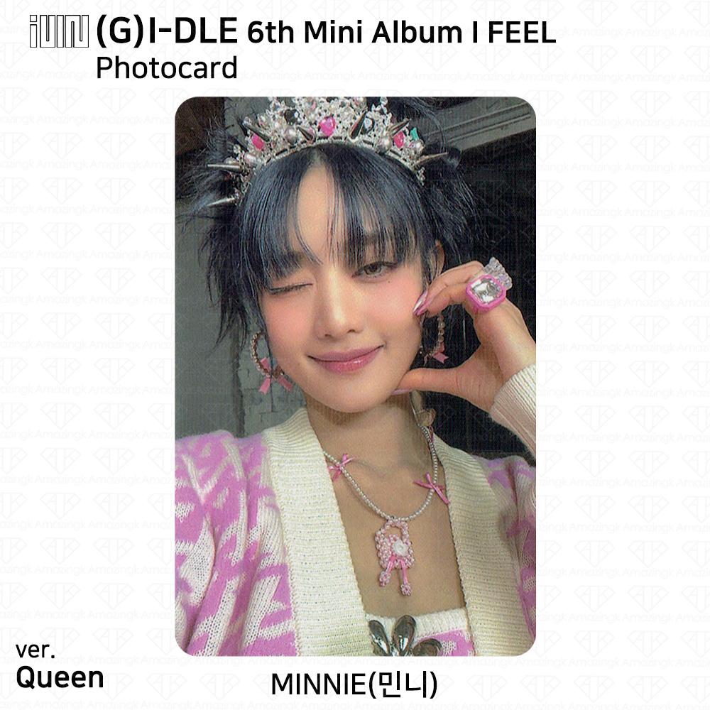 (G)I-DLE G-IDLE IDLE 6-й мини-альбом I Feel Фотокарта Polaroid ID Card MIYEON