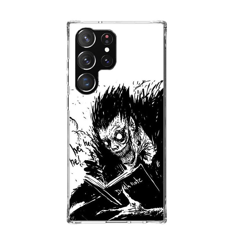 Чехол для телефона с принтом Ryuk из аниме Тетрадь смерти (N-Note D-Death) для Samsung Galaxy S26 Ultra S23 S24 S25 Edge S20 FE S21 S22 Plus Мягкая оболочка Fu