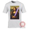 Mona Lisa Lightsabre TShirt Jedi Classic Art Tshirt