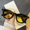 Retro Square Concave Sunglasses Women Punk Rivets UV400 Olive Green Leopard Eyewear Fashion Shades Men Sun Glasses