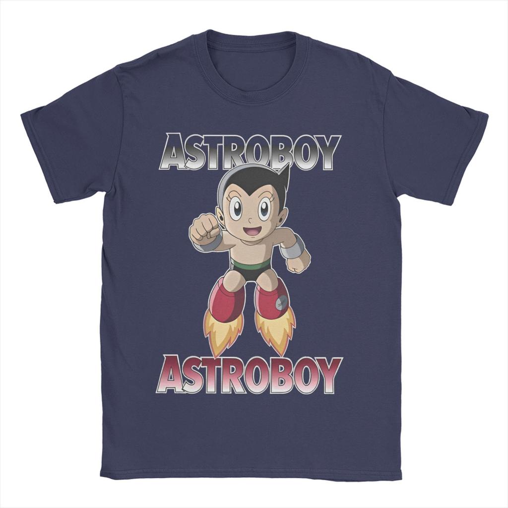 Astro Boy TShirt Summer Anime Hippie T Shirts Unisexs Pure Cotton Crew Neck Plus Size Clothing Short Sleeve YK Casual Tops