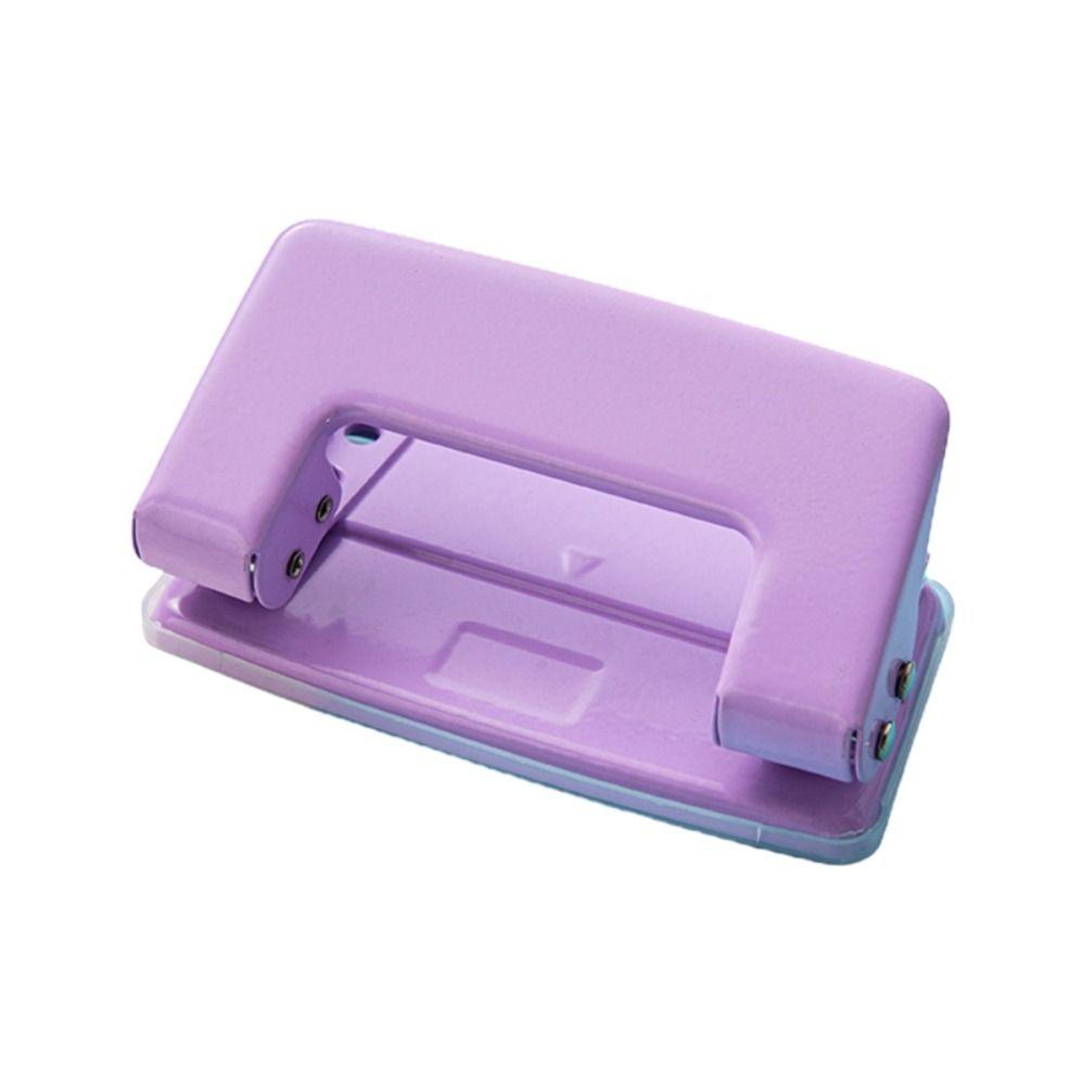 Macaron Color Paper Punch Tool Manual Round Hole Puncher New 2-Hole Puncher