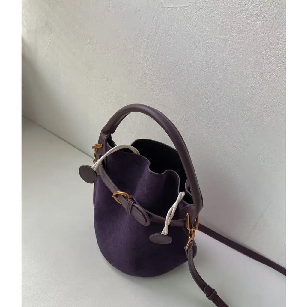 Purple, Velvet Bags, Bucket Bags, Women's Bags, Single-shoulder Bags, Crossbody Bags