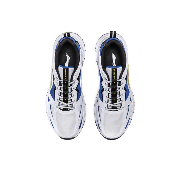 Li Ning Storm 1 удобные универсальные амортизирующие нескользящие прочные низкие кроссовки для бега мужские кроссовки Storm-Blue ARLQ001-2