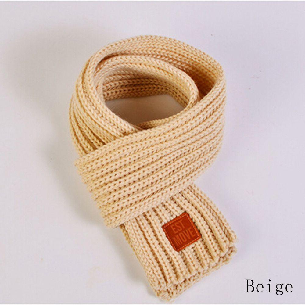 Fashion Accessories Winter Warm Neck Warmer Kids Scarf Knitting Shawl Knitted Wool