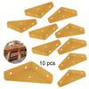 10pcs 90 Degree Right Angle Flat Corner Brace Type Shelf Bracket Heavy Duty Stainless Steel Shelf Supports Joint Angle Shelves Furniture Cabinet