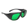 650nm Wavelength Laser Safety Glasses Green Lens PC Eye Protection Fit Over Myopia GogglesBlack