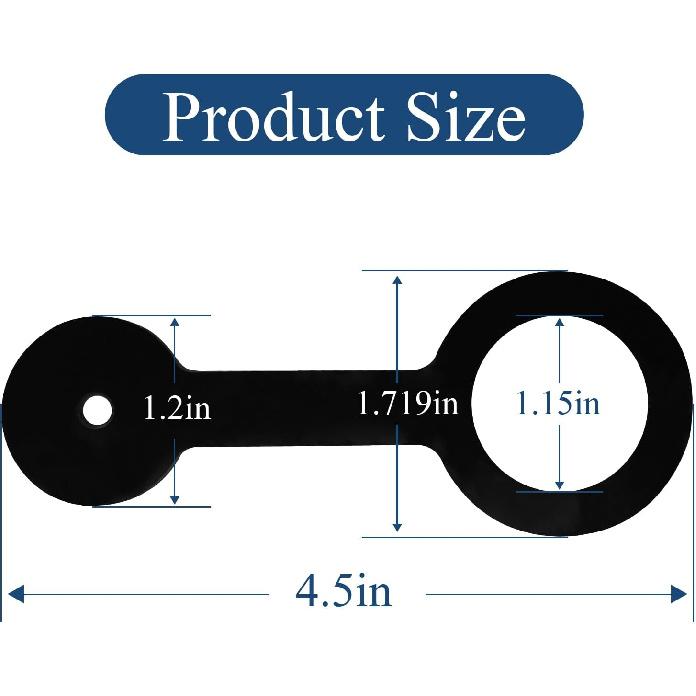 2Pcs RV Shower Door Latch Strap, for Forest River F100158276&Jayco 0273349 | Black Silicone, Secure Shower Doors for Safe, Fits Travel in RV &