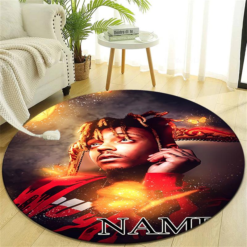 Personalized Rapper Round Chair Office Rug - Perfect for Mat, Office Chair & More - Ideal Gift for Birthdays and Holidays
