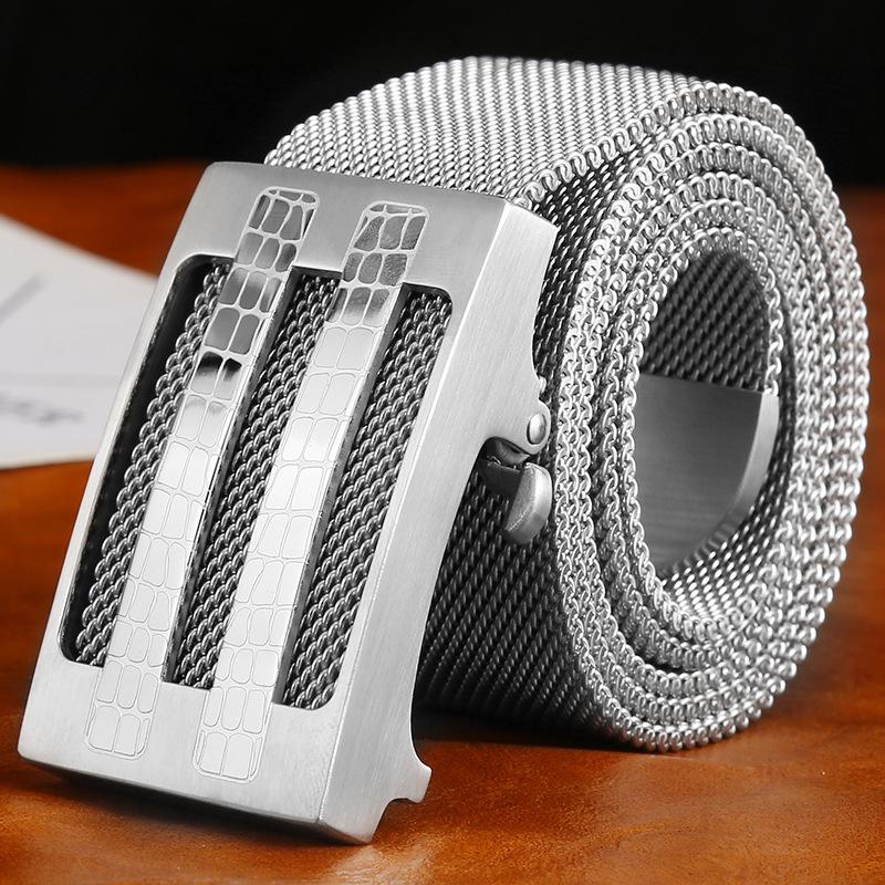 Внутренняя головка ремня из нержавеющей стали 304 Мужская пряжка для ремня Самооборона на открытом воздухе Цельнометаллическая цепочка для ремня Модный мужской досуг