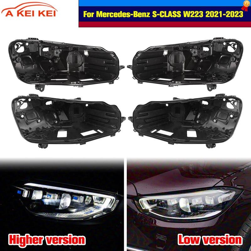 Для Mercedes Benz S-Class W223 2021 2022 2023 Автомобильная база фары Корпус фары Замена Корпус передней фары Задняя опора