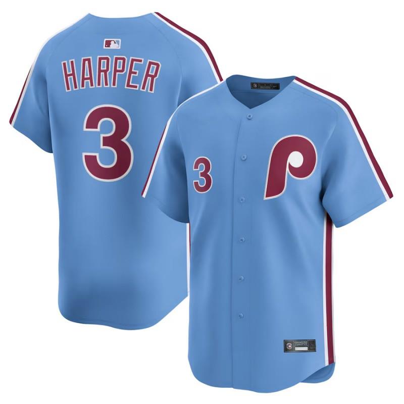 Philadelphia Phillies Baseball Jersey Mens Embroidered V-Neck Sportswear Loose Fit Nylon Athletic Top Fan Wear