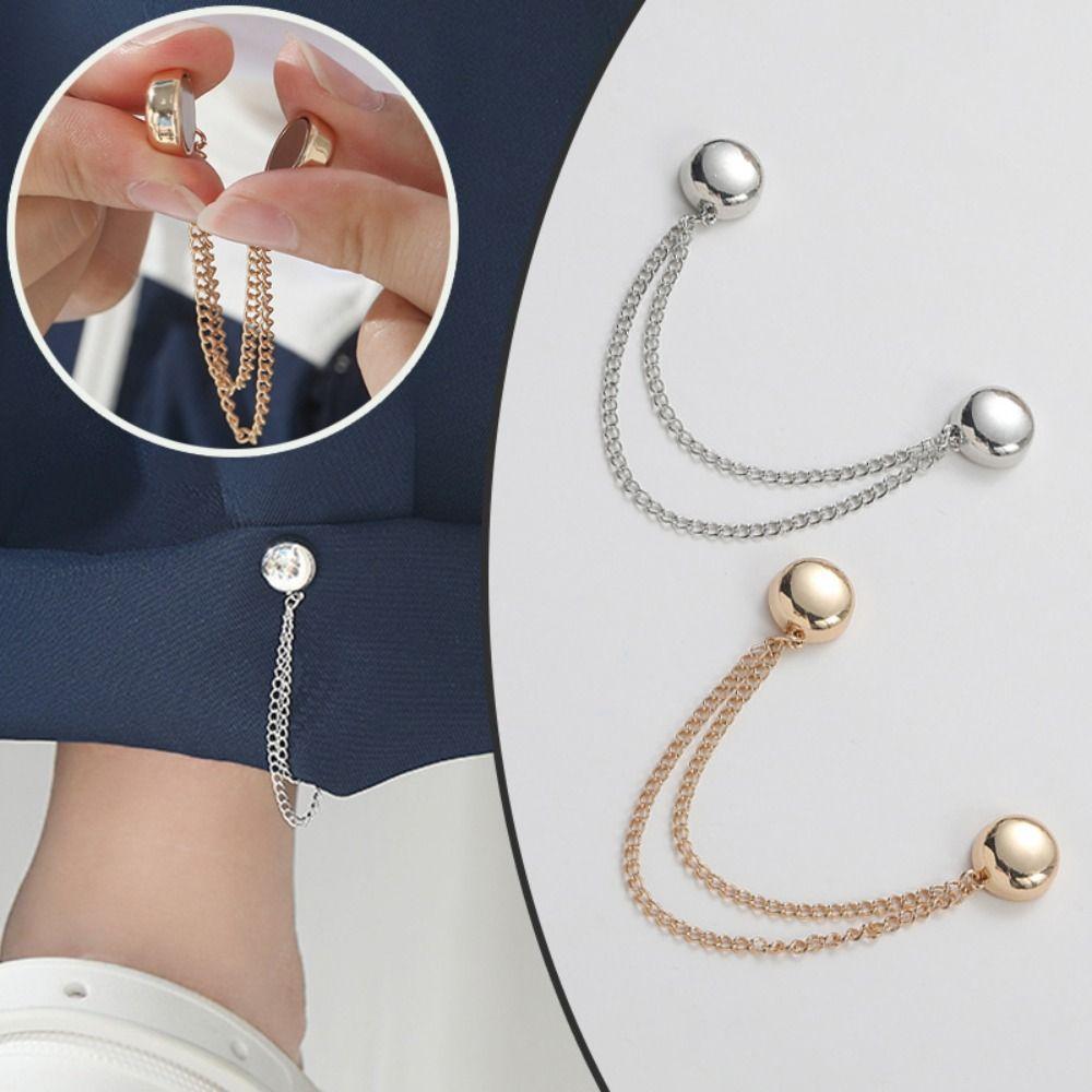 Alloy Strong Magnetic Brooch Exquisite Silk Scarf Fastening Buckle For Hijab Scarf