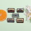 Retro Cartoon Cassette Alloy Brooch Badge - Music Series Pendant Accessory