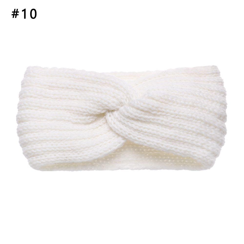 Теплые аксессуары для волос Женские плетеные повязки на голову с перекрестом Крючком Тюрбан Вязаные головные уборы Повязка на голову