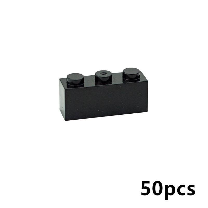 50 шт. Толстые Фигурные Кирпичики 1x3 Точки DIY Строительные Блоки Образовательные Креативные Размер Совместим С 3622 Пластиковые Игрушки Для Детей