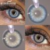 1 пара/2 шт. цветных контактных линз для глаз, синие линзы, зеленый цвет глаз, натуральные линзы, модные серые линзы для зрачков, красота, макияж