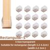 16Pcs Silicone Furniture Non-Slip Legs Pads Chair Leveling Feet Mat Hardwood Floors From Scratches Protectors Mat Home Decor