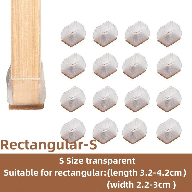 16Pcs Silicone Furniture Non-Slip Legs Pads Chair Leveling Feet Mat Hardwood Floors From Scratches Protectors Mat Home Decor