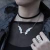 Goth Vampire Vintage Bat Wings Pendant Choker Necklace Christmas Witchy Gift For Women Best Friends Jewelry