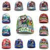 Детская бейсболка Bros Mario Super Pattern из дышащего хлопка для лета
