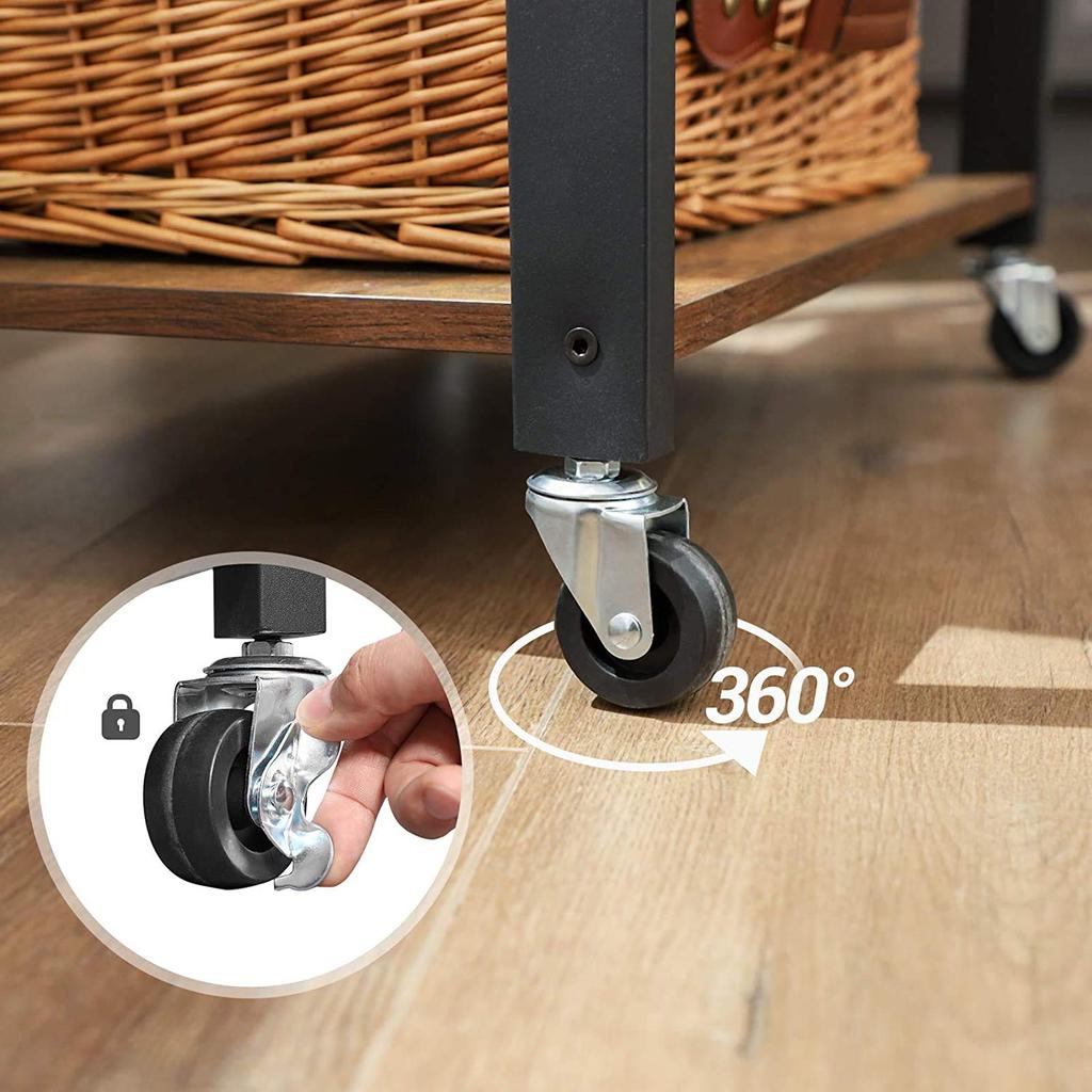 VASAGLE Ассортимент кухонных гарнитуров Кухня 3 Ширина кухни Поставляется с 6 Поставляется с зазором для хранения KKS060 Доска, Стойка, Стойка, Полка, Ярусы, Хранение, 60 см,