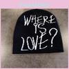 Trendy Knit Hat For Women With Letter Embroidery And High Top Design For Winter Wear