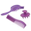 Набор расчесок для волос из 3 штук: полая расческа для волос, расческа с двойными зубьями, щетка для шампуня для волос для распутывания и укладки