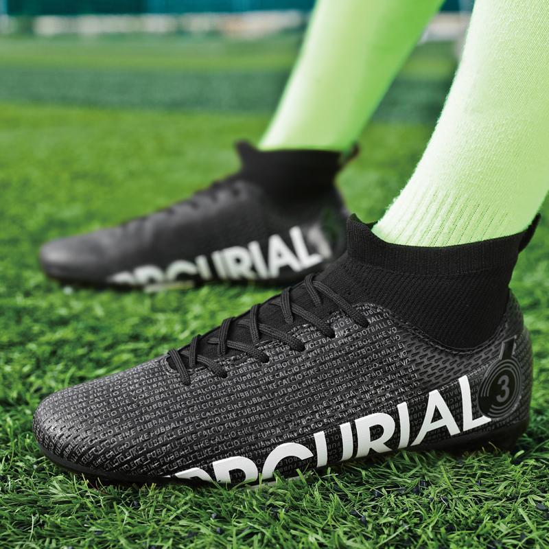 Мужские футбольные бутсы 31–48 лет, носки с длинными ногтями, профессиональные детские футбольные бутсы для соревнований, тренировок