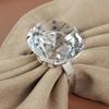 Горячая Распродажа 60 мм K9 Кристально Чистый Бриллиант Кольцо Для Салфеток Для Свадьбы И Ужина Украшения Стола На День Рождения