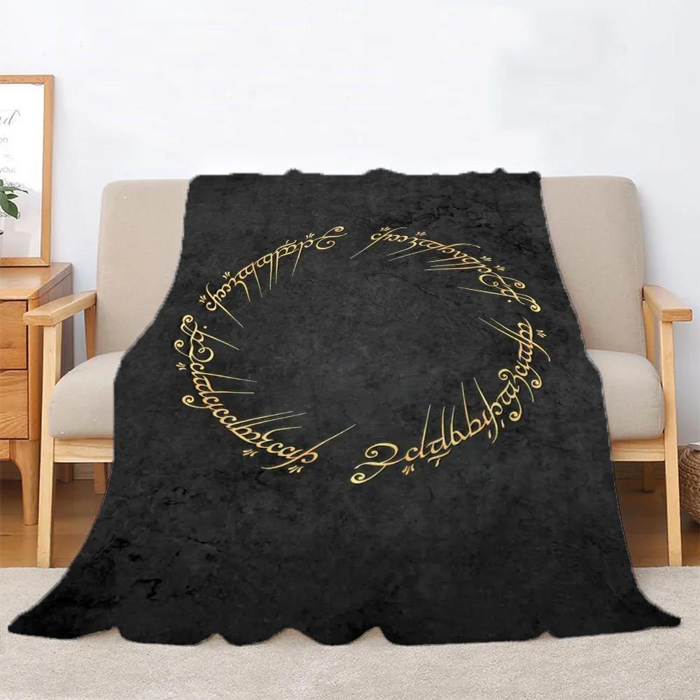 The Lord of the Rings Fleece Throw Blanket for Sofa Decoration Bed Blankets King Size Home Interior Knitted Plaid Luxury Bedding