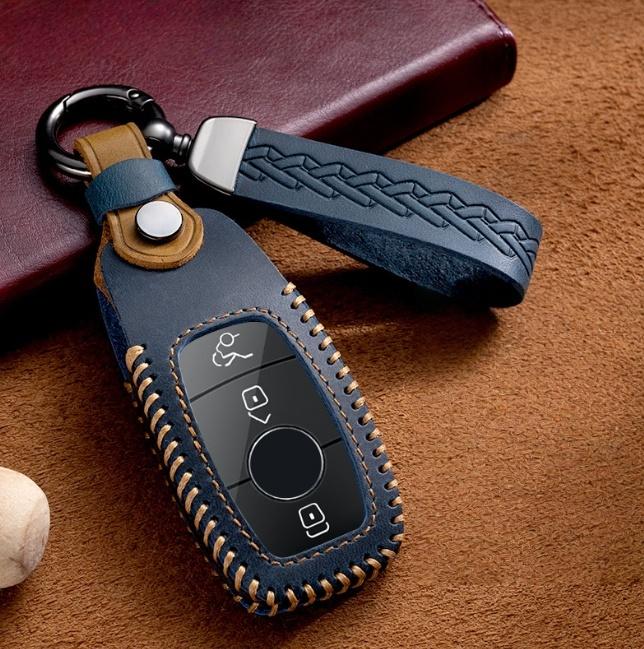 Кожаный чехол для ключа автомобиля для Mercedes benz A C E S G Class GLC CLE CLA GLB GLS W177 W205 W213 W222 X167 AMG Держатель