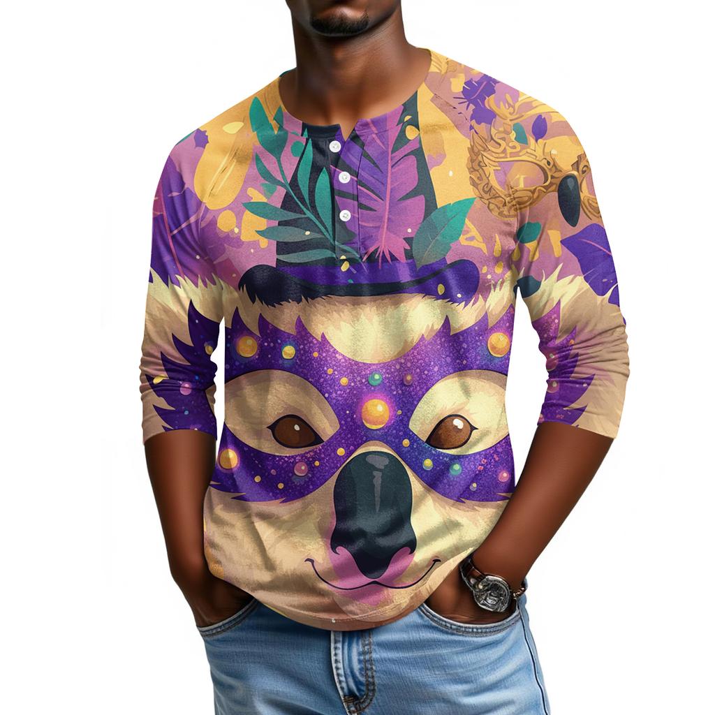 Мужской топ с рукавом реглан и рукавом три четверти