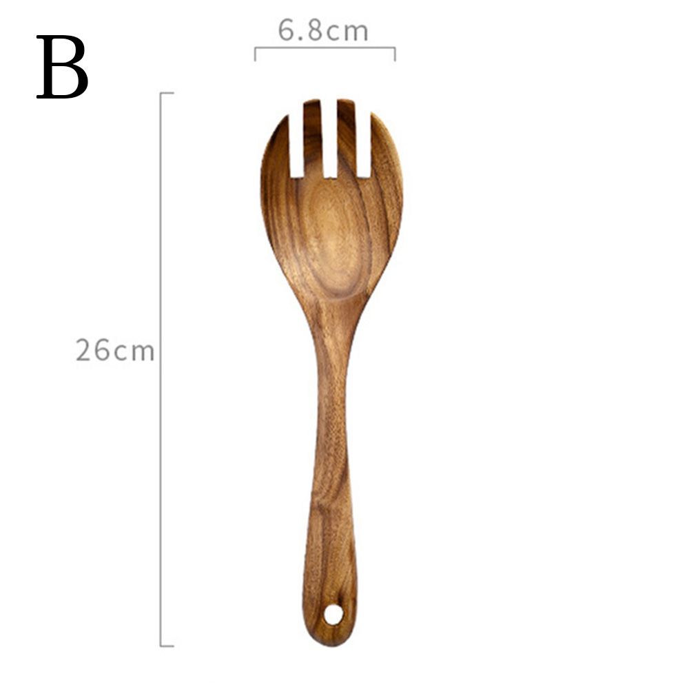 Scoop Utensils Natural Dinner Serving Kitchen Tools Wooden Spoon Fork Large Spoons Tableware
