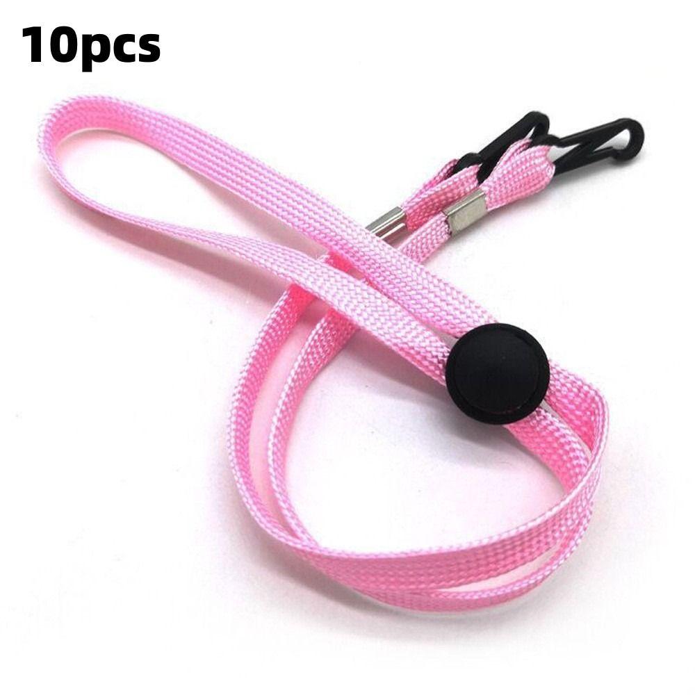 10pcs 70cm Hat Chin Cord Anti-lost Adjusting Rope New Windproof Hat Strap Sun Hat