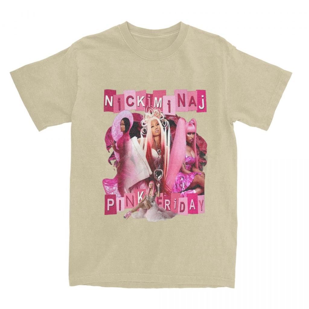 Унисекс Женская Футболка с Логотипом Турне Ники Минаж Аксессуары Pink Friday Концерт Чистый Хлопок Футболка Одежда Новинка Футболки Взрослый