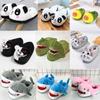 Cute Panda Crocodile Anti-slip Shoes Shark Unisex Winter Warm Indoor Cute Cartoon Plush Unicorn Bear Cat Cow Duck Rabbit Cosplay Slippers