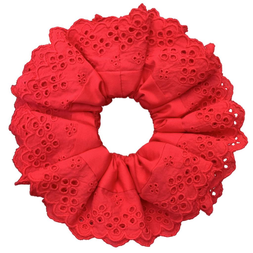 Oversized Hair Scrunchies Multi-layer Lace Hair Scrunchy Elastic Hair Tie Thick Updo Hair Rope Female Hair Ornaments