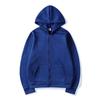 Cardigan Hooded Sweatshirt Solid Color Sportswear Top Autumn and Winter Unisex Zipper Sweater